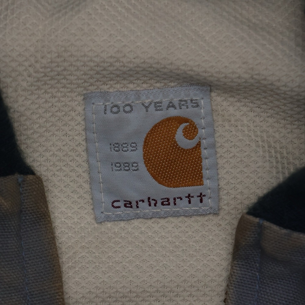 Vintage 1989 Carhartt JR168 100 Years Steel Blue Western Work Jacket 2XL - Picture 3 of 10